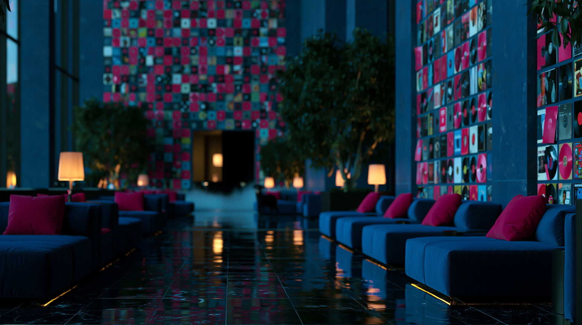 EDITION lobby at night
